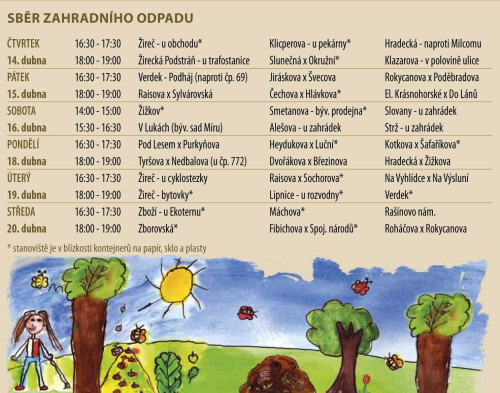 Svoz zahradního odpadu duben 2016